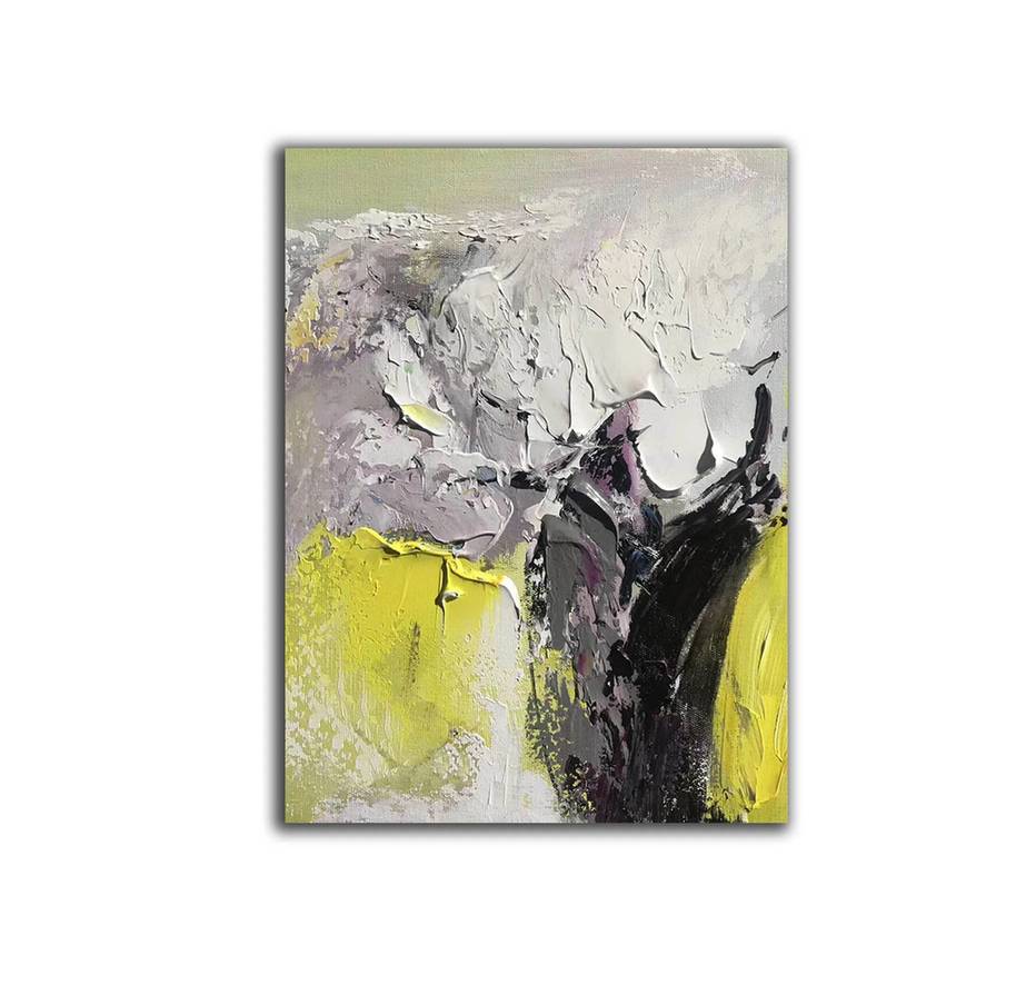 Black Modern Office Abstract Canvas Artwork 0E6BY wall art